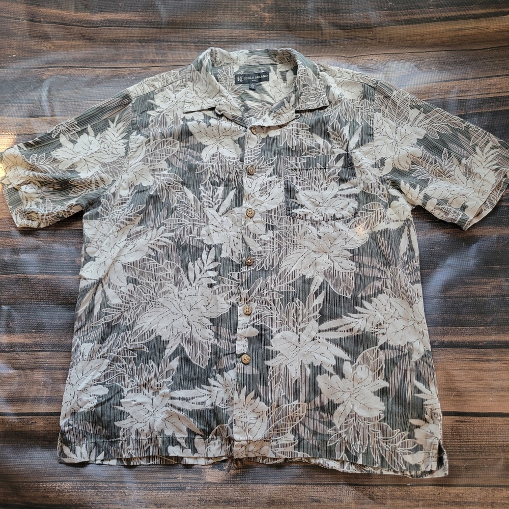 Silk Floral Button-up